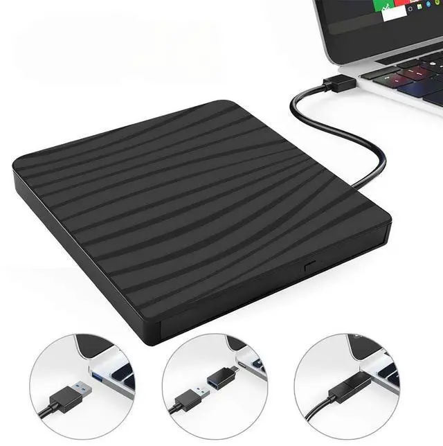 Main image of CD/DVD Player Plug and Play External CD/DVD Drive USB3.0 Type-C Portable CD DVD Burner Portable Burner Reader for Laptop Desktop