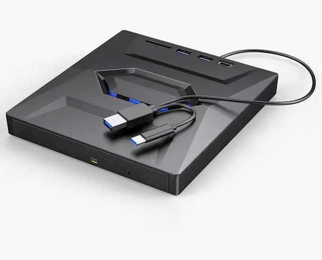 Main image of USB External DVD/DVD Burner Portable for Desktop/Laptop USB3.0 Expansion Card Design Compatible with Windows/Mac
