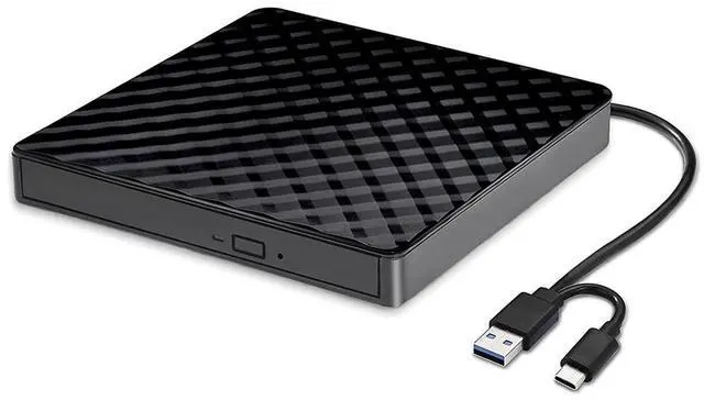 Main image of 2 in 1 USB 3.0 Type-C CD/DVD RW Drive Portable Optical Ultra-Thin Burner Reader Player for Laptops PC Desktop Mac