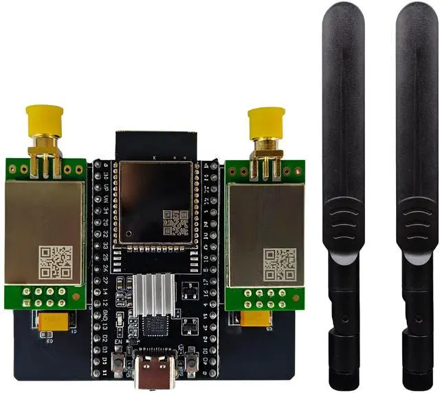 Main image of ESP32 + NRF24L01 PA LNA 2.4GHz Module, Upgraded Antenna Development Board supports Bluetooth for IoT Projects