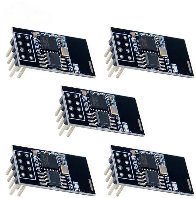 Main image of ESP-01S ESP8266 WiFi Module 4MB Flash 3.3V Wireless Serial Transceiver 5PCS Set for IoT Projects and DIY Electronics