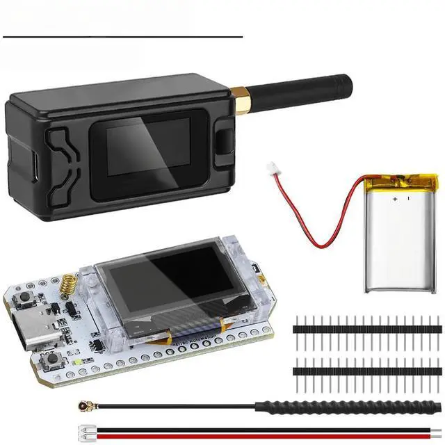 Main image of Meshtastic V3 ESP32 LoRa 32 Dev-Board Kit Case with 800mAh Battery OLED USB C WiFi Bluetooth BLE SX1262 433MHz 868MHz