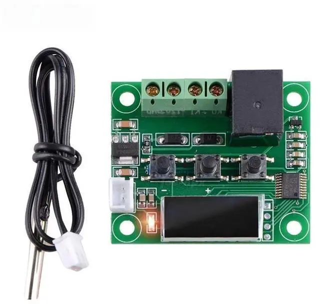 Main image of 4 Colors W1209 DC 12V LED Digital Heat Cool Thermostat Temperature Control Thermometer Controller Switch Module + NTC Sensor