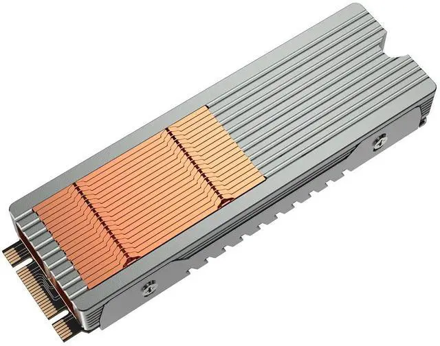 Main image of M.2 NVME SSD Heat Sink Copper and Aluminum Structure with Quiet Fan Active Cooling 2280 Solid State Drive Cooler