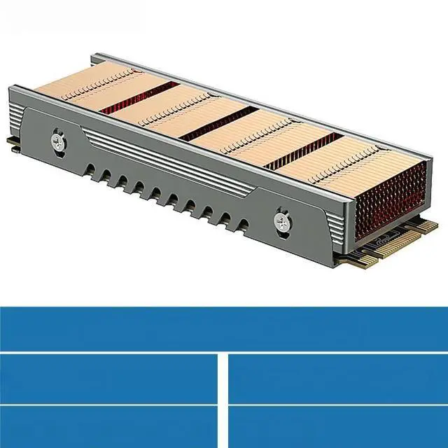 Main image of M.2 SSD NVMe Heat Sink M2 2280 Solid State Drive 36 Cooling Fin Radiator with Thermal Pad
