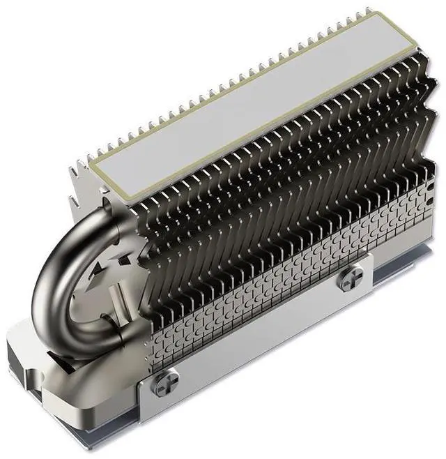 Main image of HR-09 2280 M.2 Solid State Drive AG Heat Pipe Radiator SSD Cooler Fully Electroplated