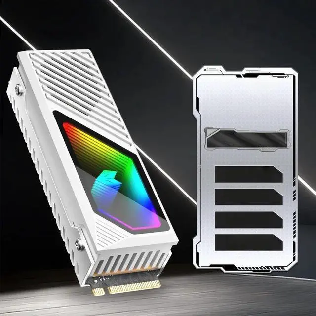Main image of M2 SSD Heatsink for NVME 2280 Brass Cooling Fin Thermal Pad Computer PC SSD Cooler Heat Sink for M.2 Solid State Drive