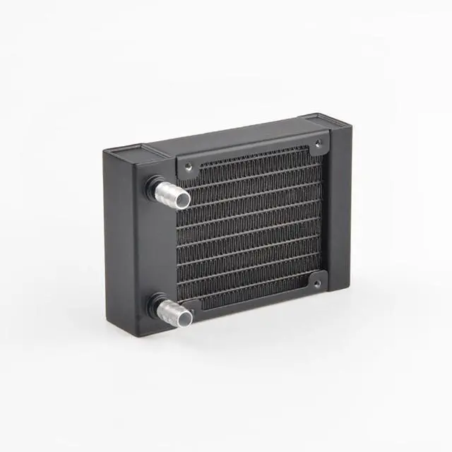 Main image of Water cooling radiator 80mm size aluminum material radiator for PC water cooling G1/4 thread install 80mm fans