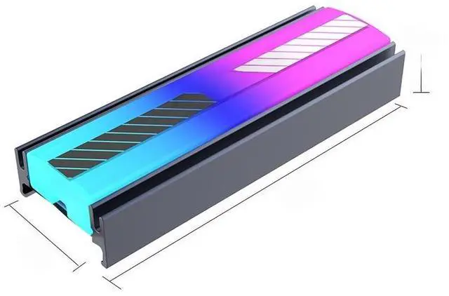Main image of M2 SSD Heatsink 5V 3Pin ARGB NVME 2280 Solid State Disk Drive Radiator Cooler Cooling Pad for PC M.2 NVME Heatsink