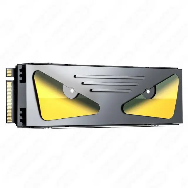 Main image of M.2 2280 SSD Heatsink with Cooling Eyes-Aluminum Cooler 10MM Ultra-Thin Design for PC/PS5 High-Speed Heat Dissipation