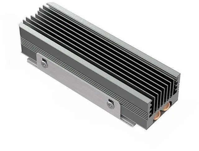 Main image of Dual Copper Heat Pipe M.2 SSD Cooler with 2 Thermal Conductive Silicone Pads Universal 2280 NVMe Cooling Solution for Gaming PC