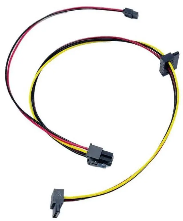 Main image of Motherboard 6Pin To Dual 15P SATA with 6p SATA HDD SSD DVD Hard Drive Power Cable for 600 800 400 G1 G2 SFF