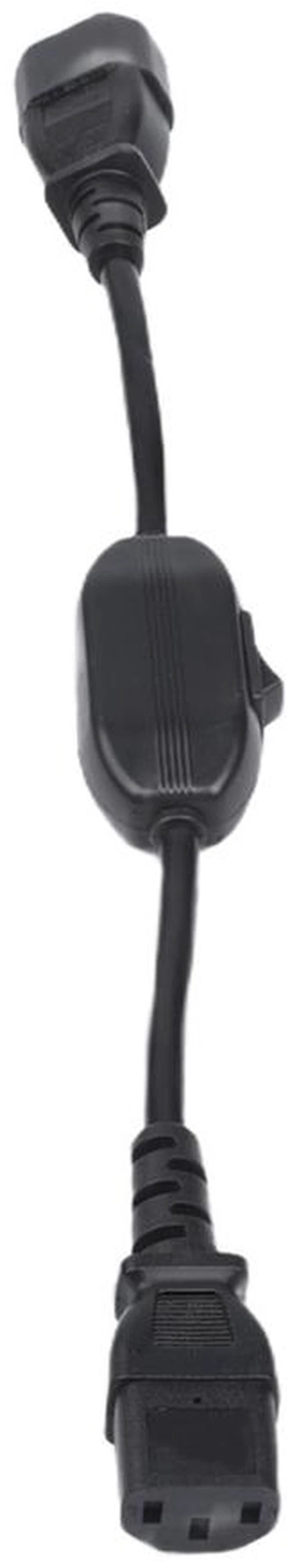 Main image of For 30cm C14 to for c13 for iec for Power Cord with 10A Switch for Server Computer Monitor for ups Cabinet Electric Cooking Devices