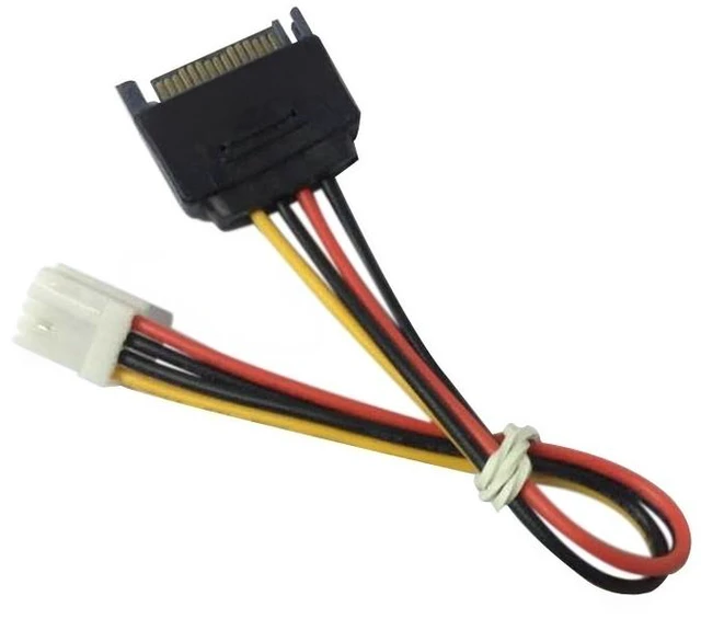 Main image of For SATA Adapter PC Computer IDE 4 Pin to SATA Male Adapter Power Cable Cord 20cm SATA Cable 15Pin to 4Pin FDD Floppy