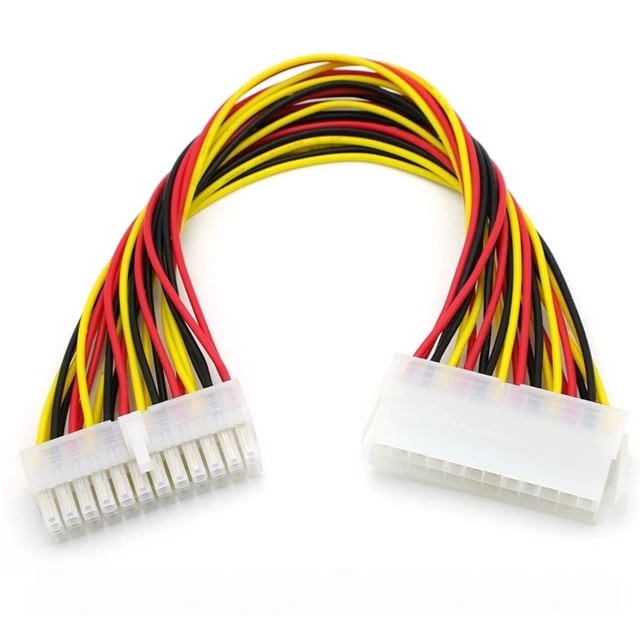 Main image of For 30cm ATX 24 Pin Male to 24Pin Female Power Supply Extension Cable for Internal PC PSU TW Power Lead Connector Wire Power Supply