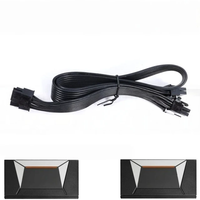 Main image of For PCI-e 6+2Pin Dual 8Pin GPU Modular Power Cable for P750W AP750GM, P850W AP850GM Gold Power Supply Unit 18AWG Flat