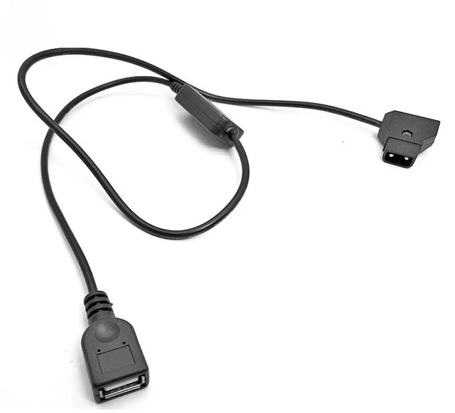 Main image of For D-Tap P-Tap Male Connector to DC 5V Female USB Power Charging Cable for Mobile Phone MP3 MP4