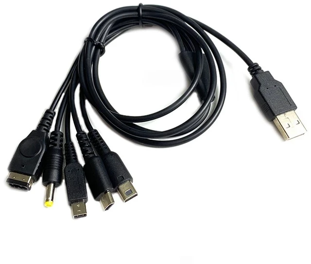 Main image of For 5 In 1 USB Charging Cable For 3DS Xl Lite Ll Charger Cable For Gba For 1000/2000