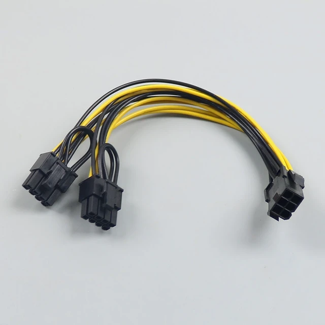 Main image of For PCI-E 6-pin To Dual (6-pin/8-pin) 6+2-pin Power Splitter Cable Graphics Card PCIE PCI Express 6Pin To Dual 8Pin Power Cable