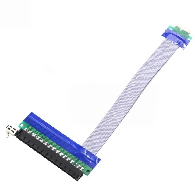 Main image of For 1pcs 1X to 16X PCIe Flexible Flat Extension FFC PCI Express 1 to 16 X Adapter Riser Card Adapter PCI-E Extender Cable PCI-E new