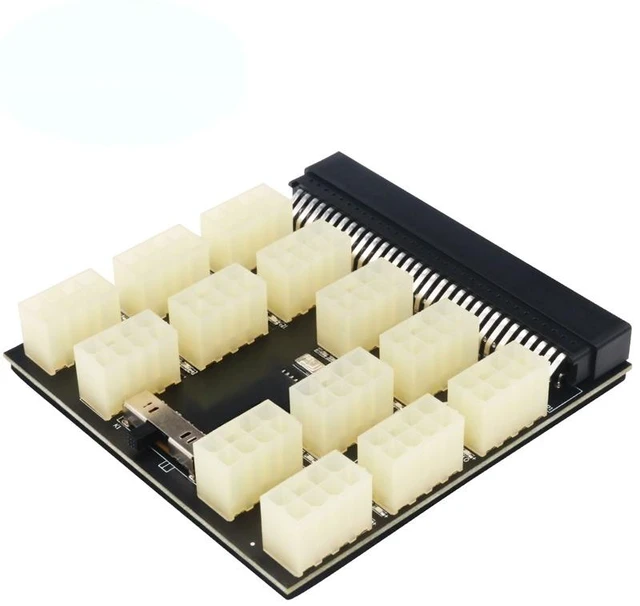 Main image of For Power Board 12V 13x ATX 8Pin Power Adapter Power Supply Breakout Board For 1200W 750W PSU Server GPU BTC Bitcoin Miner Mining