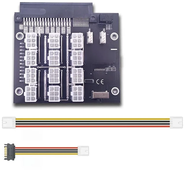 Main image of For Upgrade Version ATX 18+12PIN TO 12x 6Pin Power Supply Breakout Board Adapter Converter 12V for brand PSU and BTC Mining