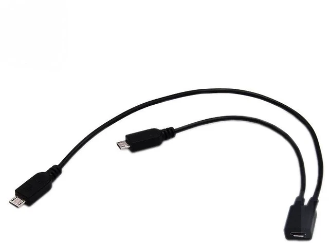 Main image of For Micro USB 2.0 Y Splitter USB 1 Female to 2 Male Data Charge Extension Cord for high quality Cable