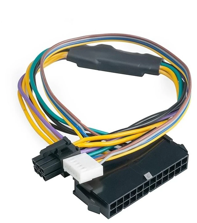 Main image of For 30CM Modular Power Supply Cable ATX 24Pin 24 Pin Female to 6Pin 6-Pin Male Mini 6Pin Connector for Elite 8100 8200 8300 800G1
