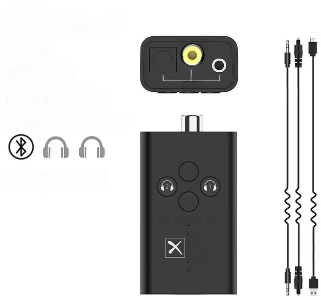 Main image of For Bluetooth 5.2 Qualcomm aptX-Adaptive HD Transmitter with 3.5mm AUX/RCA/COAXIAL/SPDIF Optical, SBC / aptX / aptX-LL