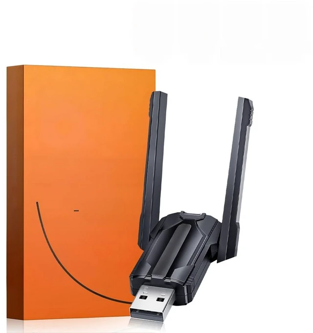 Main image of For Bluetooth 6.0 USB Dual-antenna Adapter Plug And Play 200M Transmitter for PC Wireless Mouse Speakers Music Audio Printer