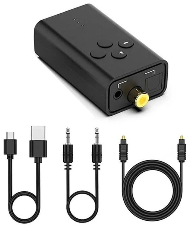Main image of For X12A-For Speaker Amplifier PC TV Compatible USB Bluetooth Audio Receiver AUX/Fibre-Optical/Coaxial Adapter Converter Bluetooth 5