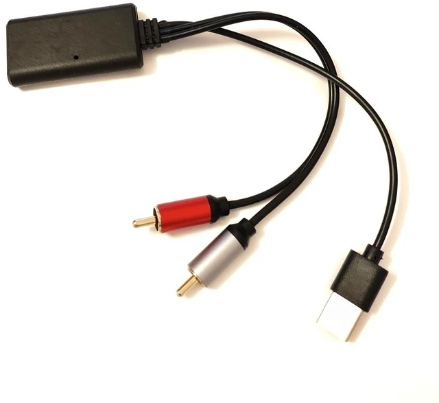 Main image of For Universal Car RCA USB Adapter Wireless Bluetooth Receiver Home Media AUX Bluetooth Audio Device