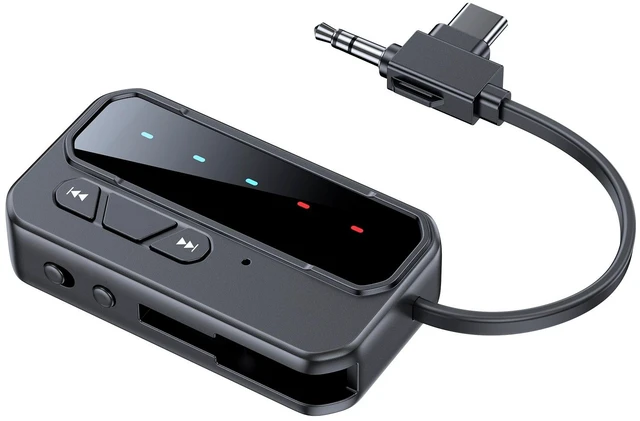 Main image of For Bluetooth 5.4 Transmitter Receiver Supports to 2 Headphones/ AUX Wireless Audio Adapter for Car,Airplane,PC,Gym,