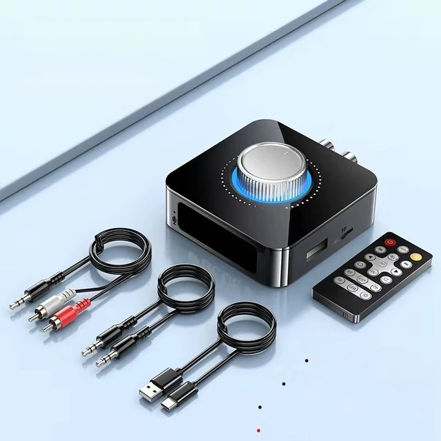 Main image of For Bluetooth 6.0 Receiver Transmitter TF/U-Disk RCA 3.5mm AUX Audio Wireless Adapter Remote Control For Car Speaker Amp