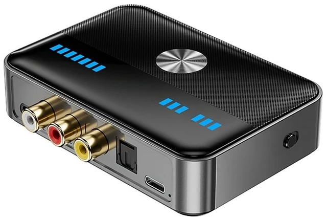 Main image of For NFC Bluetooth 5.3 Audio Receiver Transmitter RGB Colorful Light USB 3.5MM AUX RCA Coaxial Optical DAC Converter Wireless Adapter
