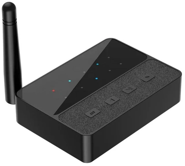Main image of For TV to 2 Wireless Headphones Bluetooth 5.3 Transmitter Receiver AptX Low Latency Dual Link Wireless Audio Adapter Car USB-C Input