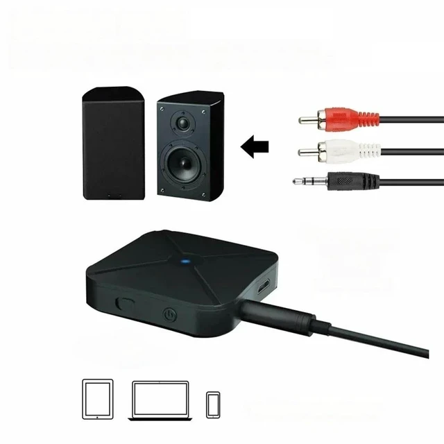 Main image of For 2 In 1 Bluetooth Audio Receiver Transmitter Wireless Audio Adapter AUX RCA 3.5mm Jack RX TX Module for Car Kit Speaker TV PC