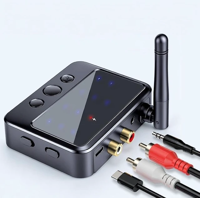 Main image of For Bluetooth 6.0 Receiver Transmitter AptX HD/LL AAC Low Latency AAC 3.5mm AUX RCA Jack Wireless Audio Adapter For PC TV