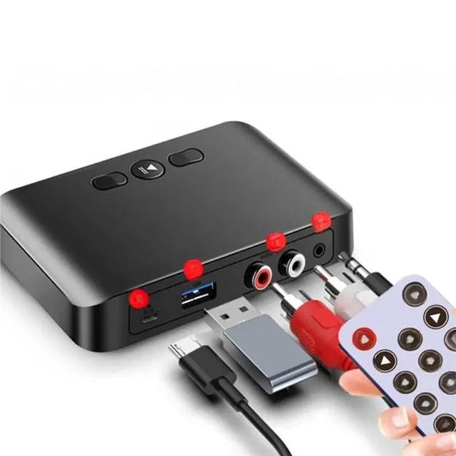 Main image of For -A15I NFC Bluetooth 5.0 Receiver Transmitter Set Stereo AUX U Disk RCA Optical Wireless Bluetooth Adapter For TV PC Car Speaker