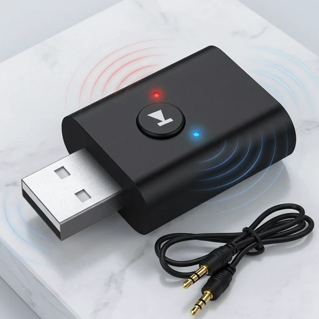 Main image of For Bluetooth Five Zero Audio Adapter 2 In 1 Wireless Receiver Transmitter Portable for TV Car Speaker