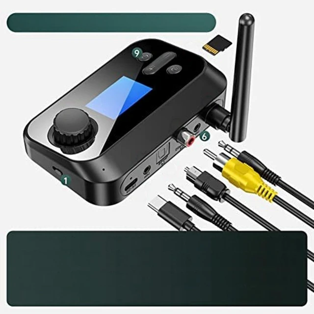 Main image of For B03B-Bluetooth 5.0 Receiver Transmitter For Home Stereo TV Stereo AUX 3.5Mm Jack RCA Optical Wireless Bluetooth Audio Adapter