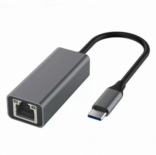 Main image of Generic Screw lock USB-C to Ethernet Cable 1Gbps Type-C to RJ45 Gigabit LAN Network Adapter Rugged Tablet Cable for Compatible With Juniper 10" Mesa Pro