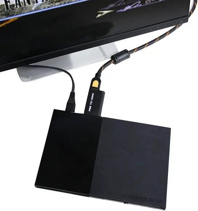 Alt view image 5 of 6 - PS2 to HDMI Converter Adapter ,PS2 to HDMI Converter with 3.5mm Audio Output for HDTV HDMI Monitor Supports All PS2 Display Modes