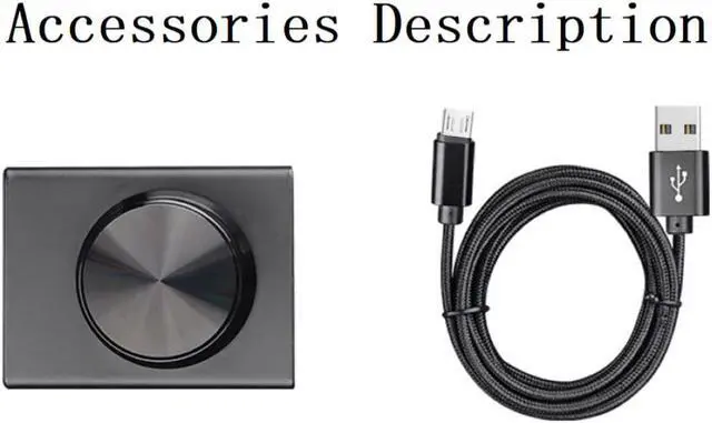 Alt view image 7 of 7 - USB Volume Control, Multimedia Controller Knob, PC Computer Speaker Audio Multimedia Volume Remote Control Adjuster with One Key Mute Function Support Win7/8/10/XP/Mac/Vista/Android/iOS (Black knob)