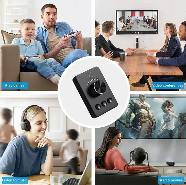 Alt view image 4 of 5 - Multimedia Controller Knob, USB Volume Controller, One Key Mute PC Computer Speaker Audio Multimedia Volume Remote Control Adjuster with Bluetooth for Win7/8/10/XP/Mac/Vista/Android/iOS