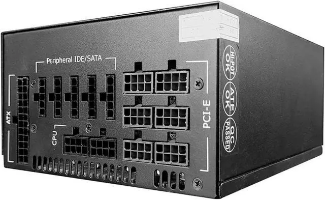 Alt view image 7 of 11 - 1600W Full Modular Mining Power Supply, 110V-240V ATX PSU for Bitcoin Miner ETH Rig Supports 6 GPU, 90+ Gold Certified with US Plug Adapter Cable