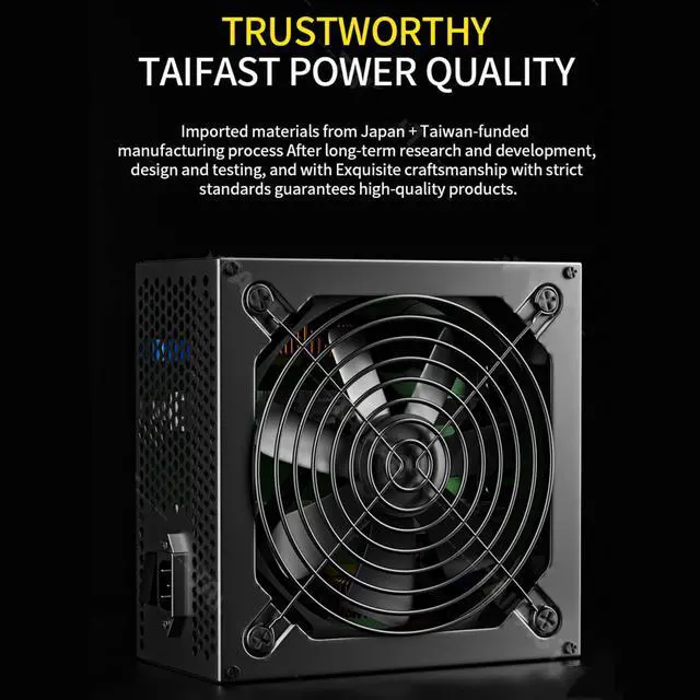 Alt view image 3 of 7 - 2000W ATX Mining Power Supply, 110-240V PSU Support 8 GPUs Mining Rig, High Efficiency and Stable PC Miner Power Supply, Suitable for BTC ETH ETC ZEC ZCASH DGB XMR Miner Multi-Currency Mining