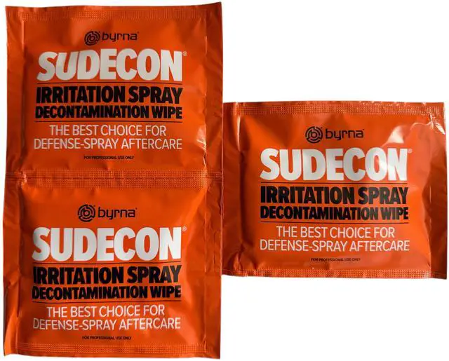 Alt view image 2 of 2 - Sudecon® Decontamination Wipes | Fast OC, CS, CN & PAVA Relief | Fox Labs