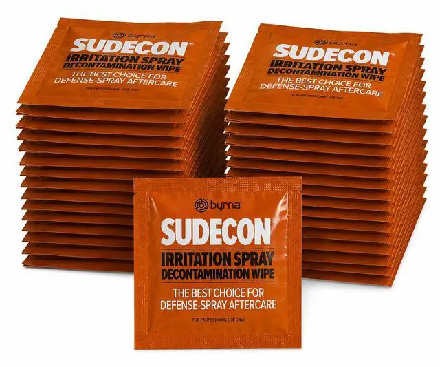 Main image of Sudecon® Decontamination Wipes | Fast OC, CS, CN & PAVA Relief | Fox Labs 50 Pack