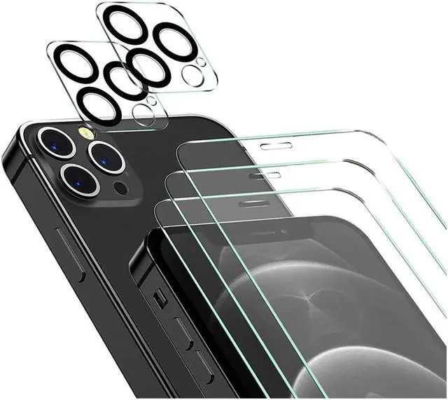 Main image of 3 Screen Protector and 2 Lens Protector Bubble Free Scratch Resistant for Apple iPhone 12 11 Pro Max XR X 8 7 Plus ( For iPhone XR)
